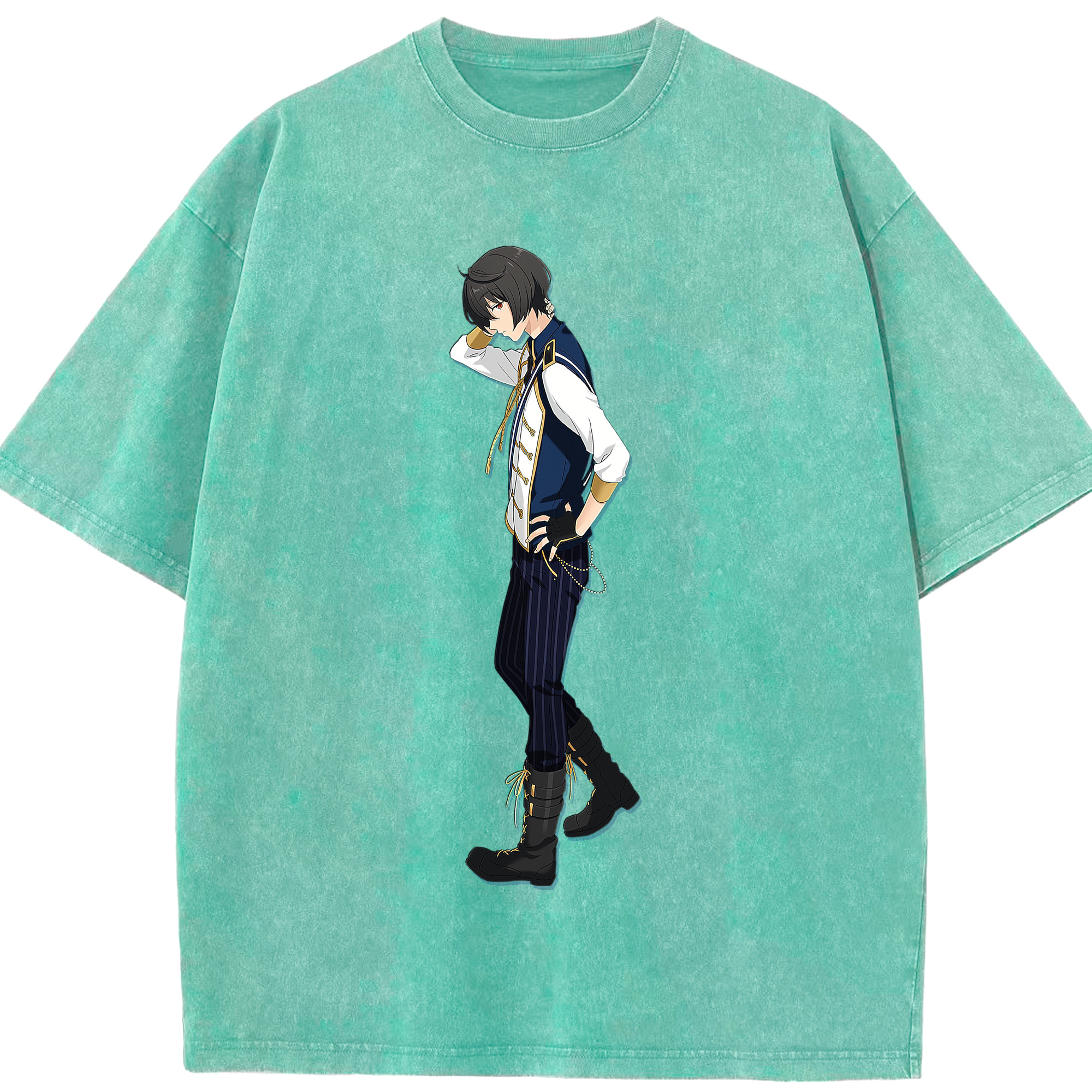 （画像用） あんさんぶるスターズ! Ensemble Stars 綿100% ヴィンテージ風 半袖Tシャツ（フロントプリント）